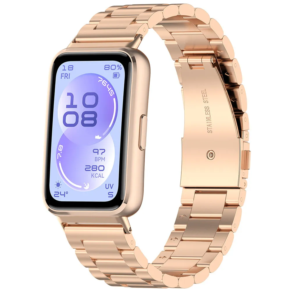 Cinturino Techsuit W010 per Huawei Band 11 / 11 Pro, Rosa - immagine 1