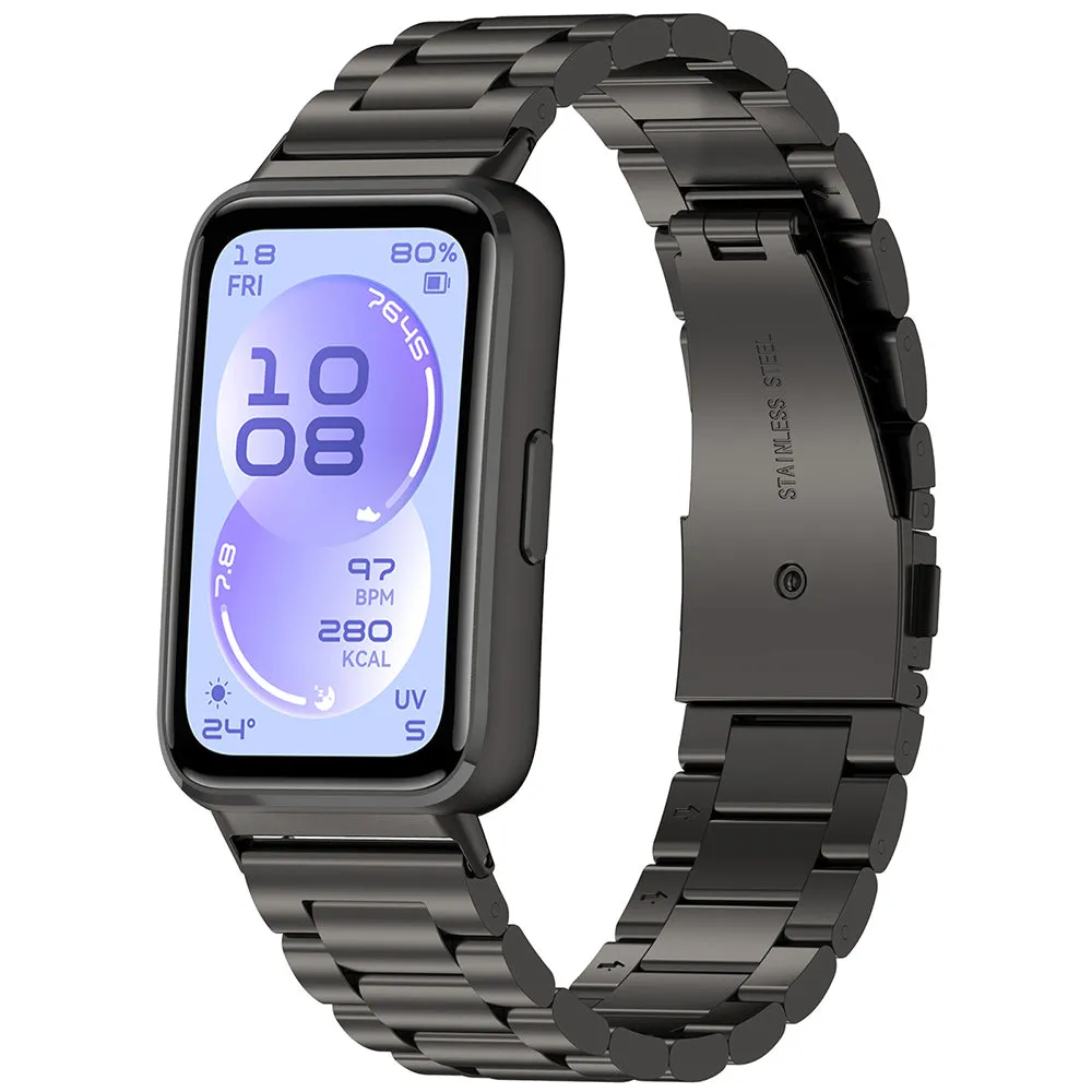 Cinturino Techsuit W010 per Huawei Band 11 / 11 Pro, Nero - immagine 1