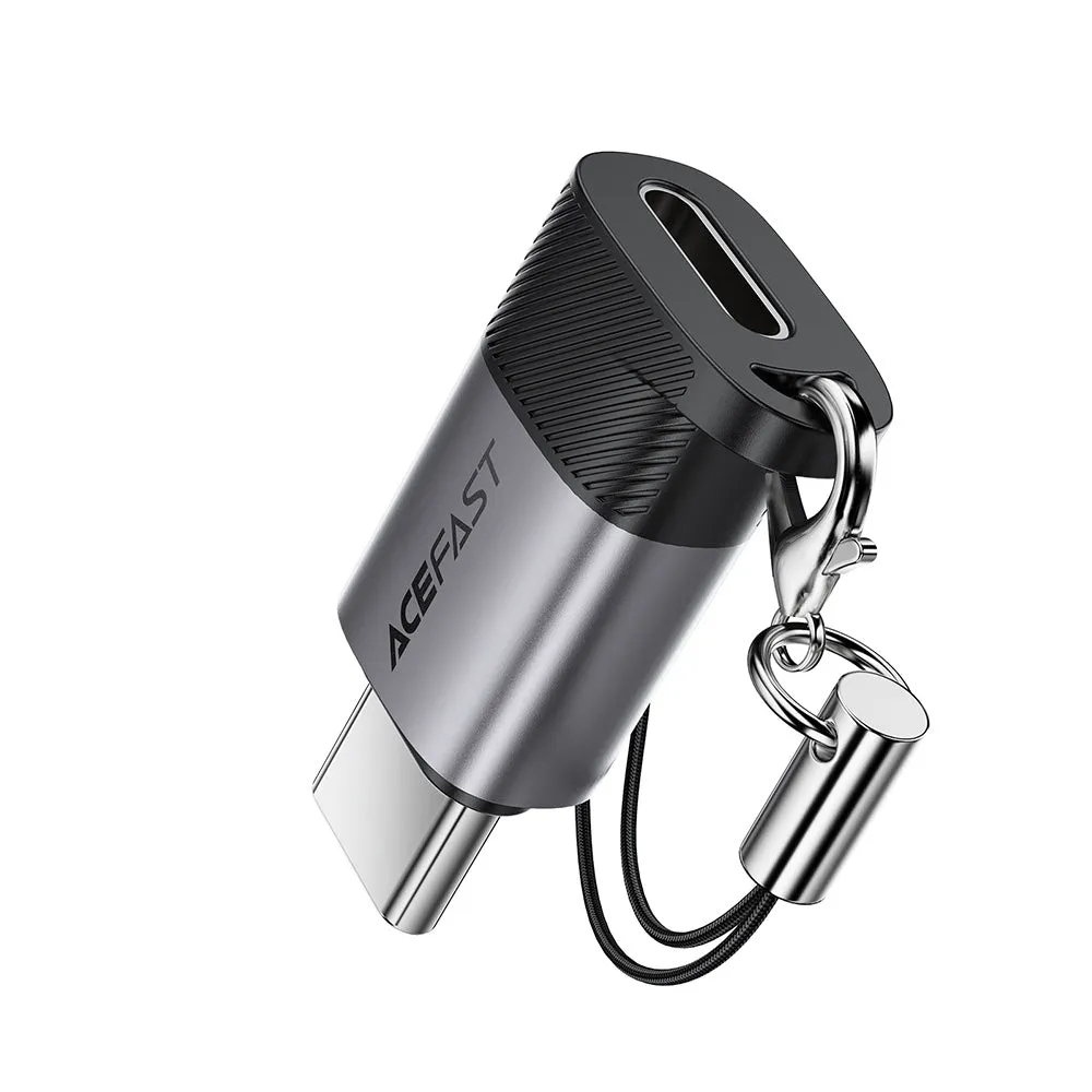 Adattatore Dati e Ricarica Lightning - USB-C Acefast J19, Grigio - immagine 1