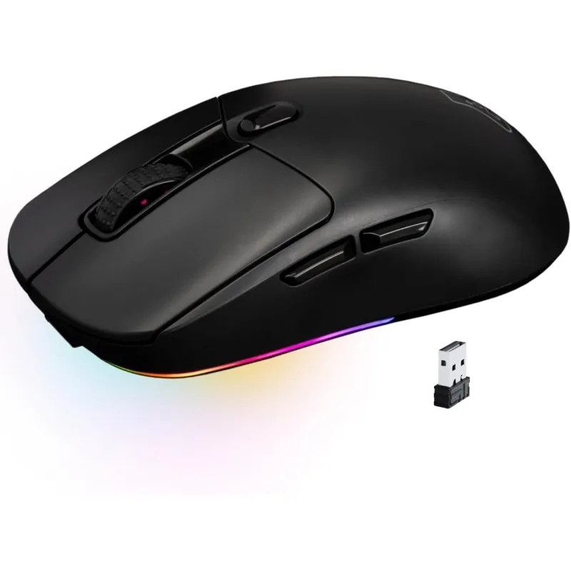 Mouse da gioco wireless G-Lab Kult Titanium 12000 DPI nero - immagine 1