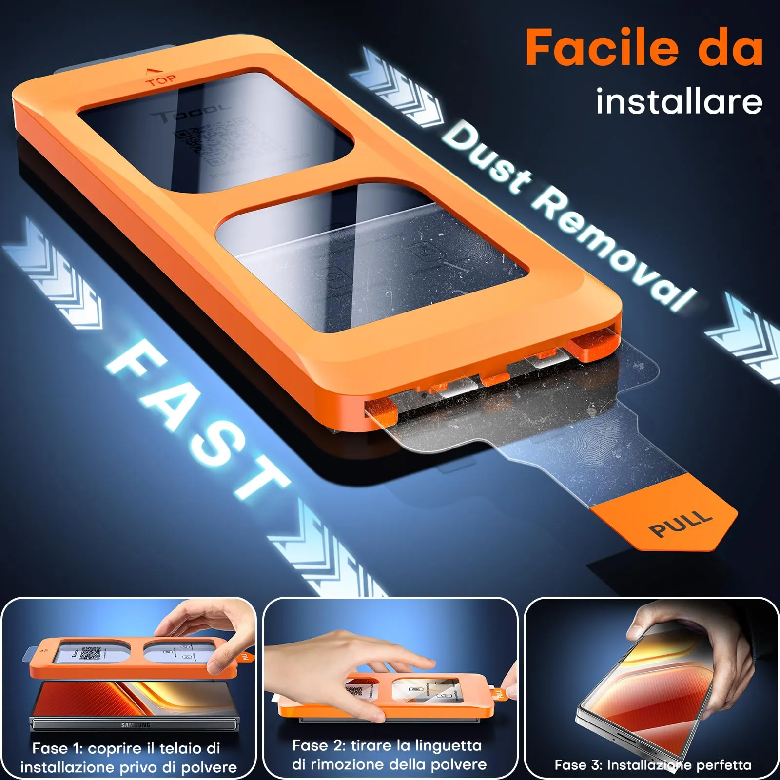 TOCOL Pellicola per Samsung Galaxy Z Fold 8 Ultra, Facile Installazione - immagine 6