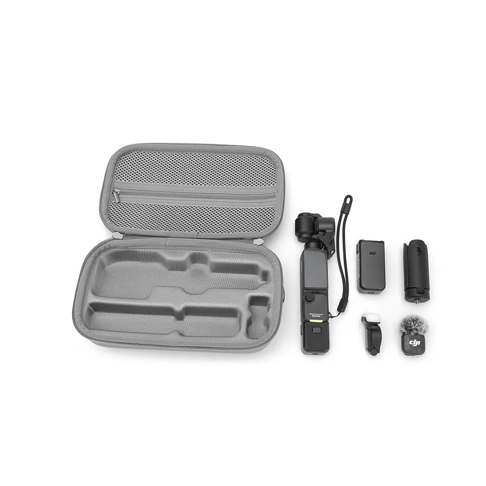Lemxiee Custodia rigida per DJI Osmo Pocket 4P Combo Vlog Cover Accessori con [2 Pezzi] Pellicola Vetro Temperato Protettiva Case - immagine 2