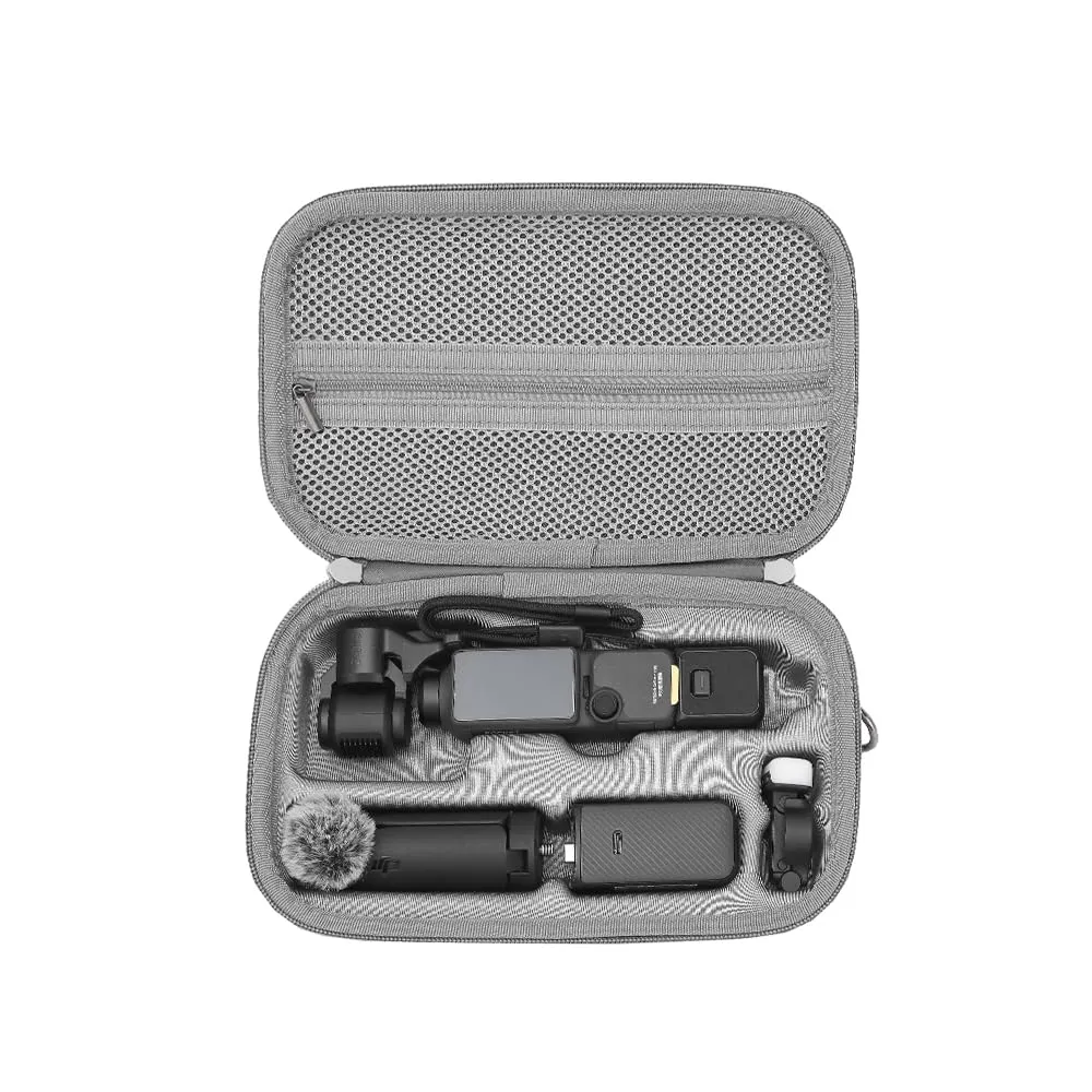 Lemxiee Custodia rigida per DJI Osmo Pocket 4P Combo Vlog Cover Accessori con [2 Pezzi] Pellicola Vetro Temperato Protettiva Case - immagine 5