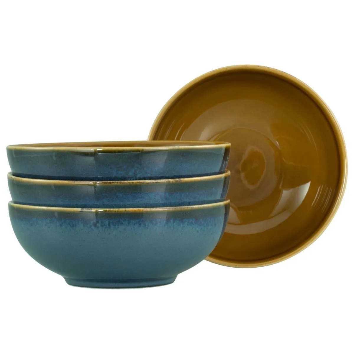 4x CreaTable Blu Maiorca - Ciotola per frullati 4 pezzi; 400 ml, 16.5x6 cm (ØxH); blu; rotonda; 4 pz. / Pacco - immagine 1
