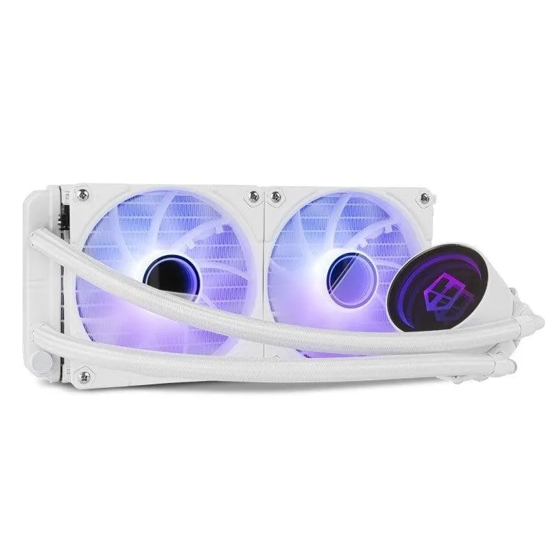 Refrigerazione Liquida NOX Hummer M-240 ARGB 240mm 2 Ventole Bianco - immagine 1