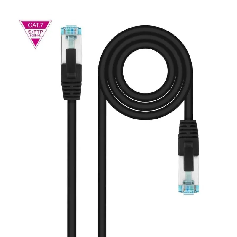 - Cavo di rete Ethernet originale Cherry Cat.7 Lszh Sftp Pimf Awg26 Nero 2 M - immagine 1