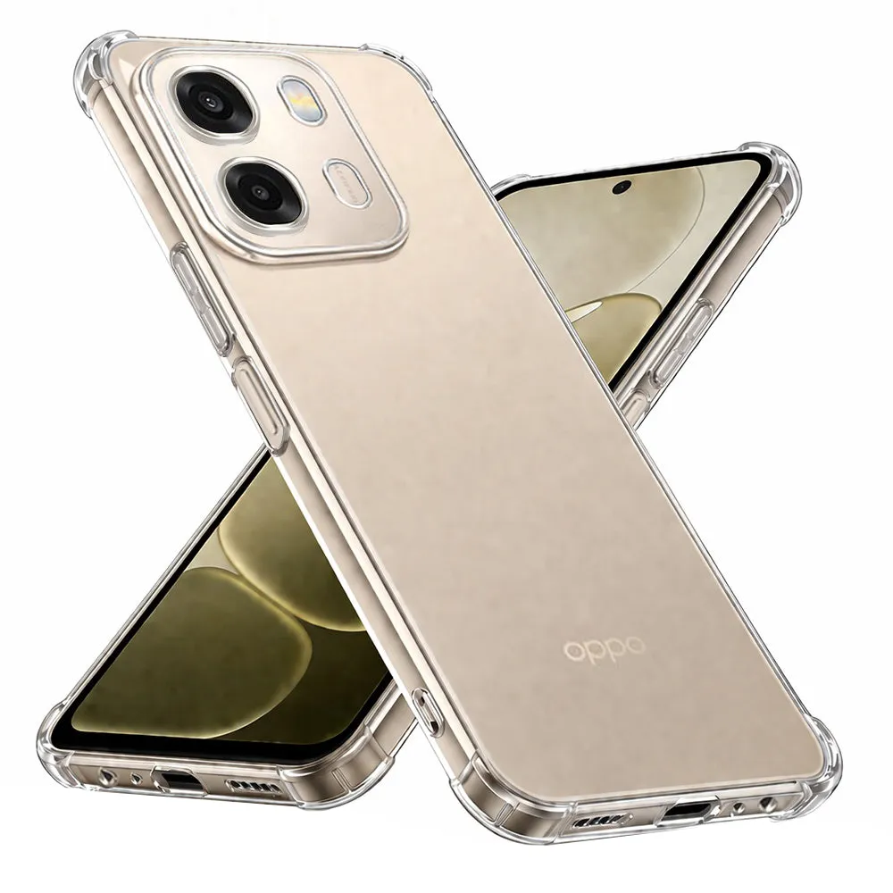Custodia per Oppo A6 4G, Techsuit, Shockproof Clear, Trasparente - immagine 1