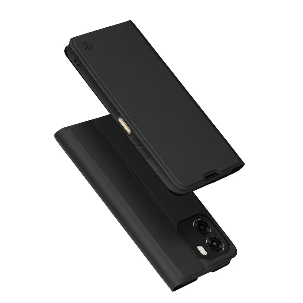 Custodia per Oppo A6 4G, Techsuit, Magskin Book, Nera - immagine 1