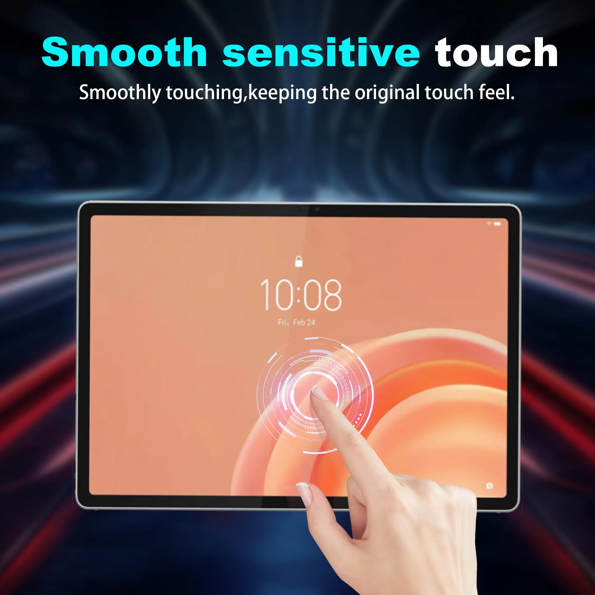 CAUHENYEE Pellicola Protettiva per Lenovo Tab Plus Gen 2 12.1" Vetro Temperato, Confezione da 2 HD Trasparente Pellicola Protettiva in Vetro Protettiva per Lenovo Tab Plus Gen 2 12.1", AntiGraffio - immagine 5