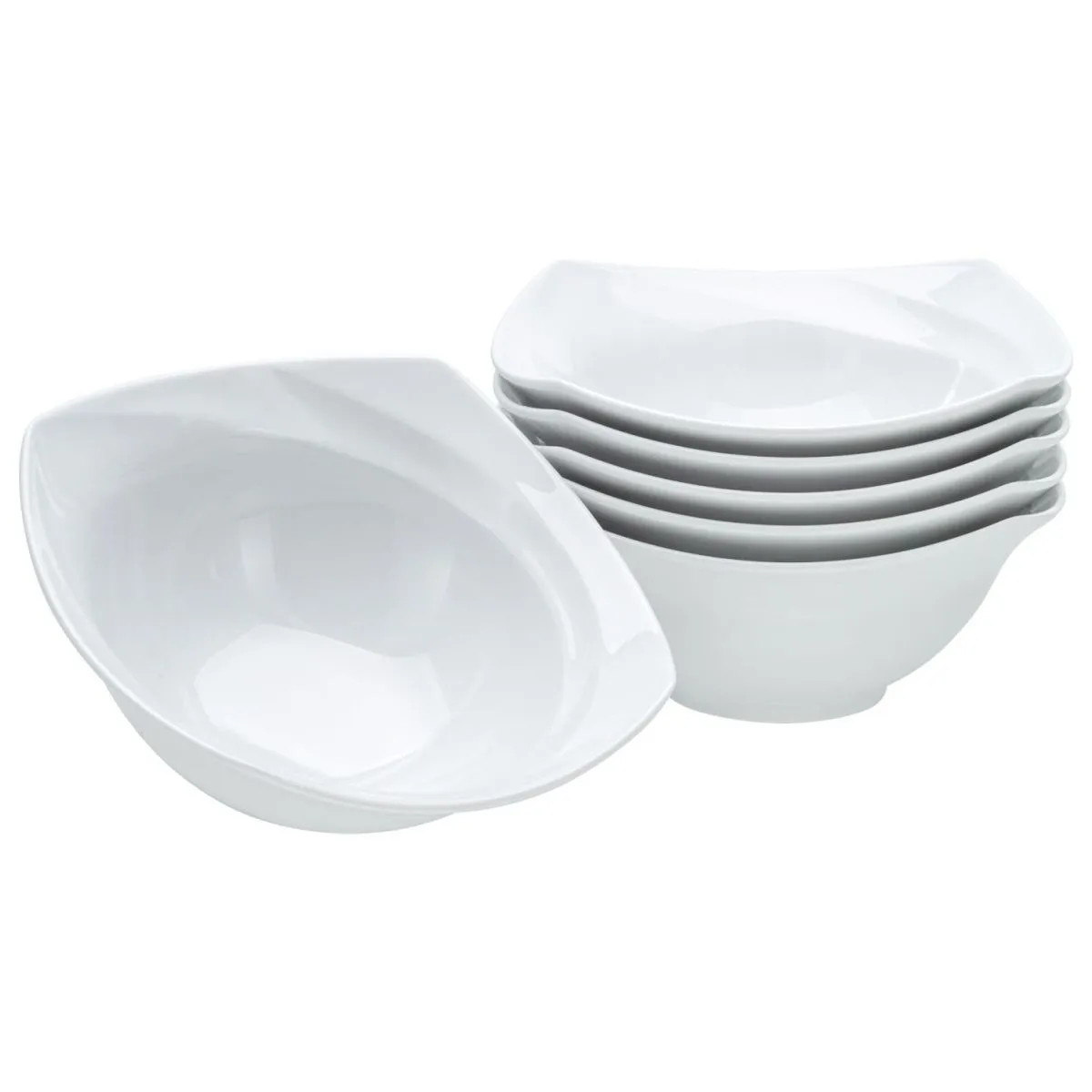 6x CreaTable CELEBRATION - Set da 6 ciotole; 300 ml, 14.5x14.5x14.5x5.5 cm (LxLxØxH); bianco; 6 pz. / Pacco - immagine 1