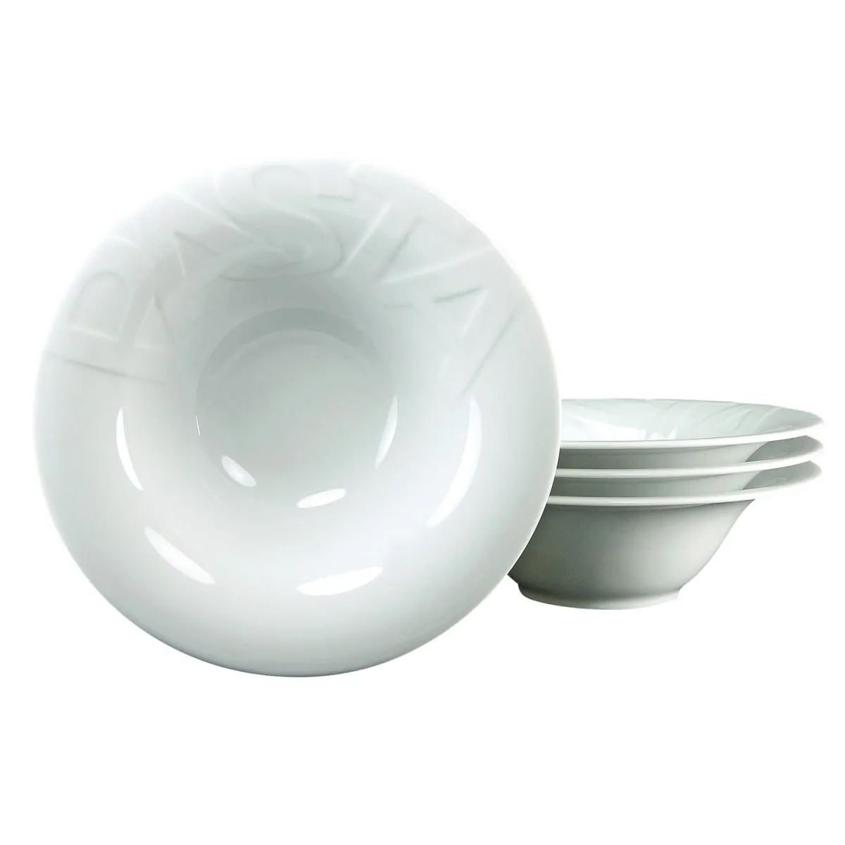 4x CreaTable GOURMET - Piatto da pasta 4 pezzi (Ø 27 cm); 500 ml, 27x8 cm (ØxH); bianco; rotonda; 4 pz. / Pacco - immagine 1