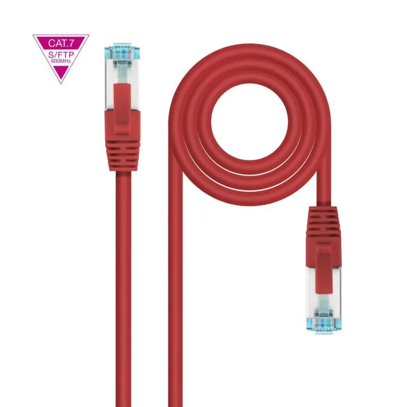 - Cavo di rete Ethernet originale Cherry Cat.7 Lszh Sftp Pimf Awg26 Rosso 2 M - immagine 1