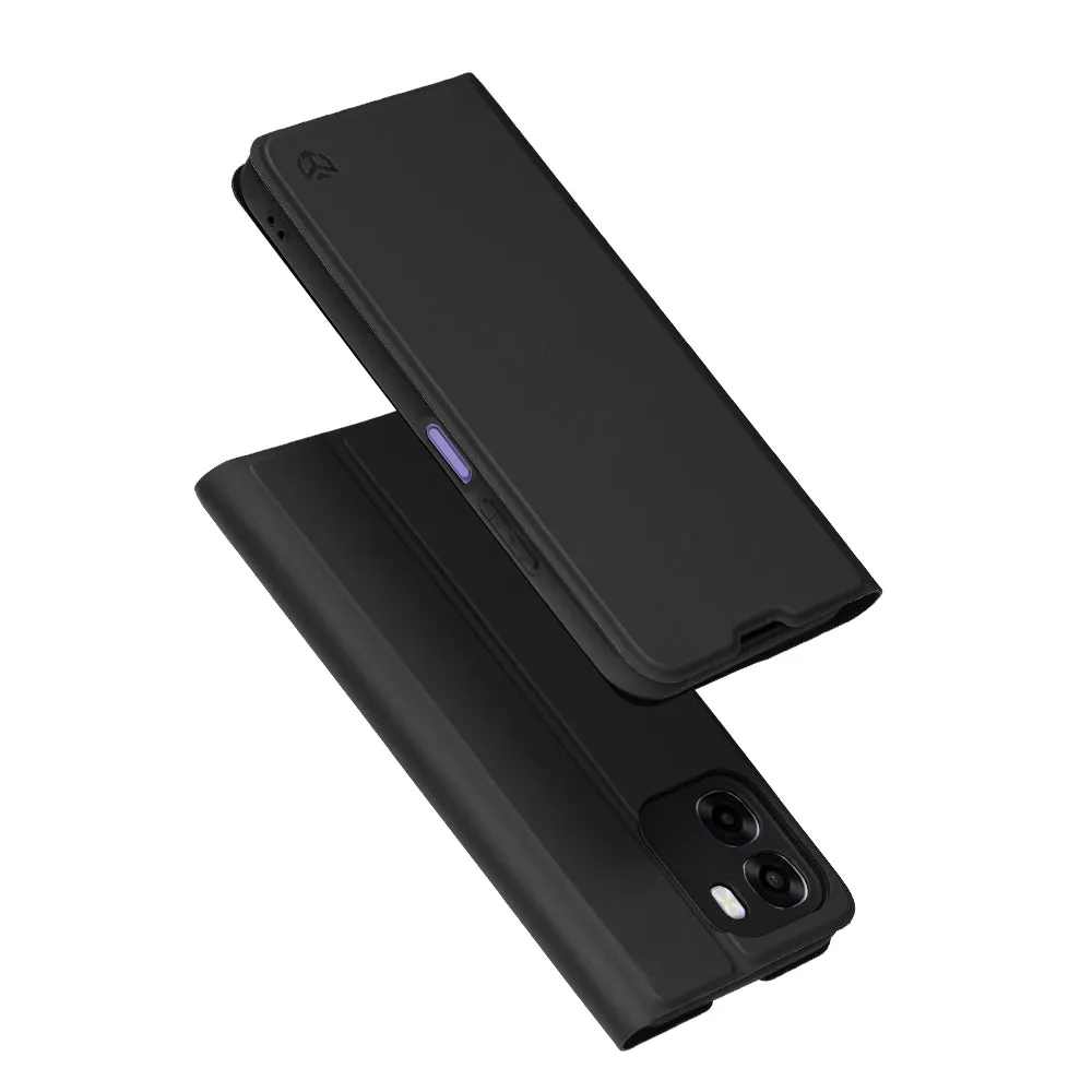Custodia per Oppo A6x 4G / A6x, Techsuit, Magskin Book, Nera - immagine 1