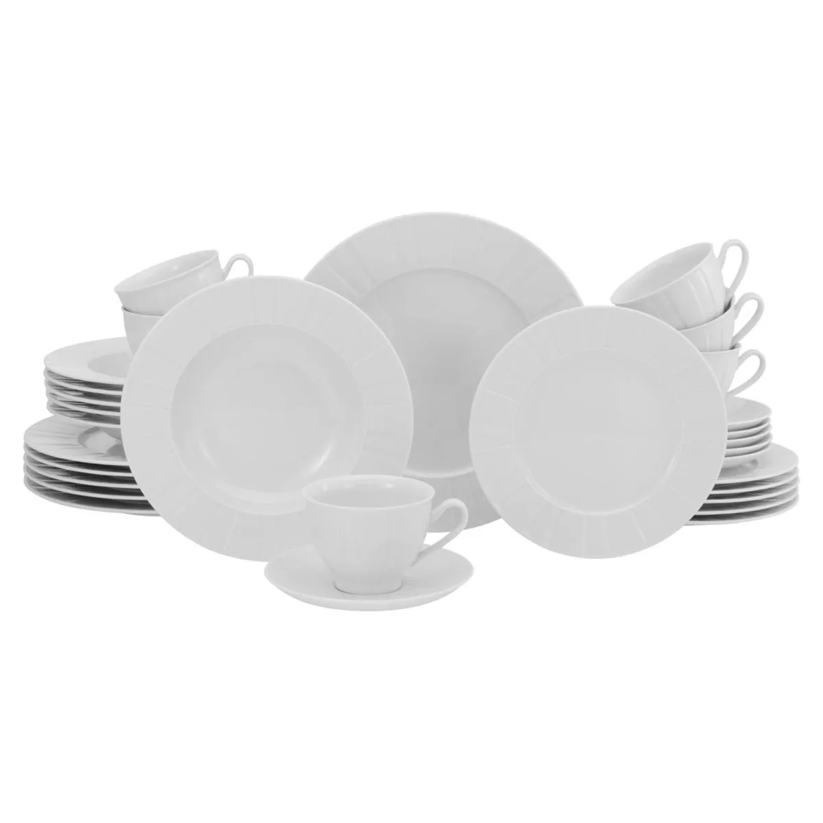 CreaTable Barcellona - Servizio combinato 30 pezzi; bianco - immagine 1