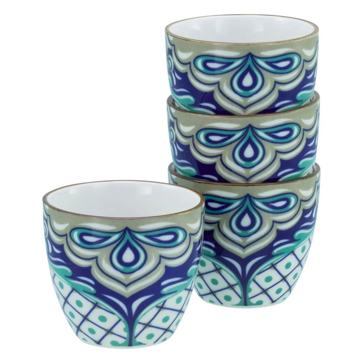 4x CreaTable Aladin - Tazza da caffè espresso 4 pezzi; 100 ml, 6.5x6.5x6.5x6 cm (LxLxØxH); petrolio; 4 pz. / Pacco - immagine 1