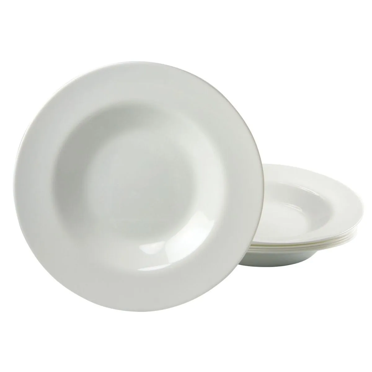6x CreaTable Italy Party - Piatto per pasta 29 cm 6 pz; 450 ml, 29x5 cm (ØxH); bianco; rotonda; 6 pz. / Pacco - immagine 1