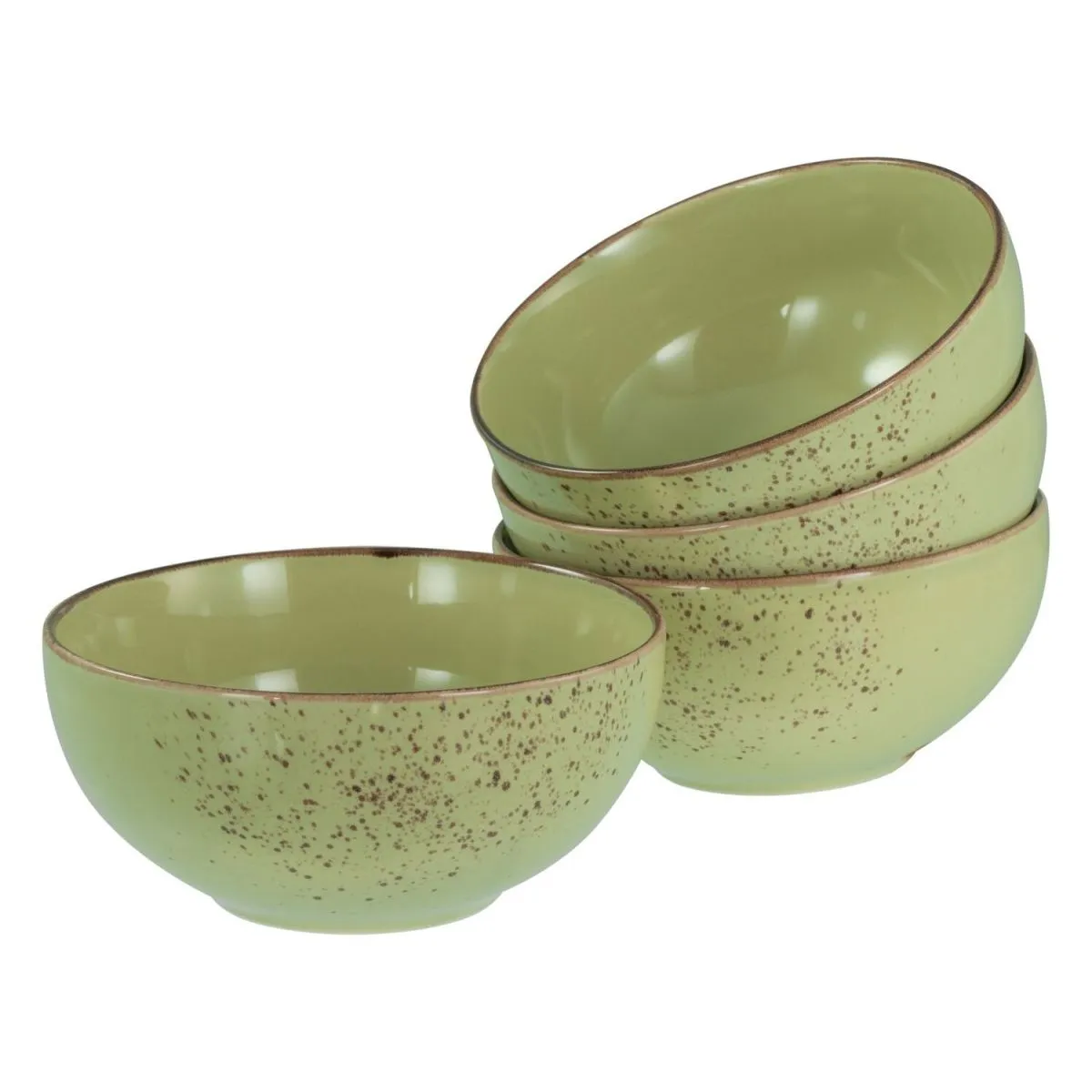 4x CreaTable Collezione Natura - Ciotola Buddha 4 pezzi; 900 ml, 17.5x8.5 cm (ØxH); verde chiaro; rotonda; 4 pz. / Pacco - immagine 1