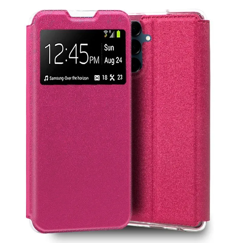 Custodia Flip Cover Semplice Rosa Freddo per Samsung Galaxy A16 / A16 5G - immagine 1