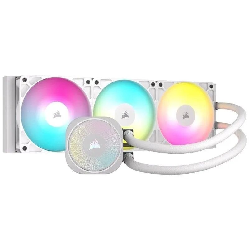 Refrigerazione Liquida Corsair NAUTILUS 360 RS ARGB 360mm 3 Ventole Bianco - immagine 1