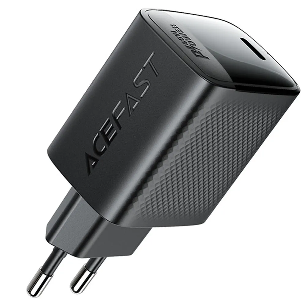 Caricabatterie da rete Acefast A112, 45W, 3A, 1 x USB-C, Nero - immagine 1