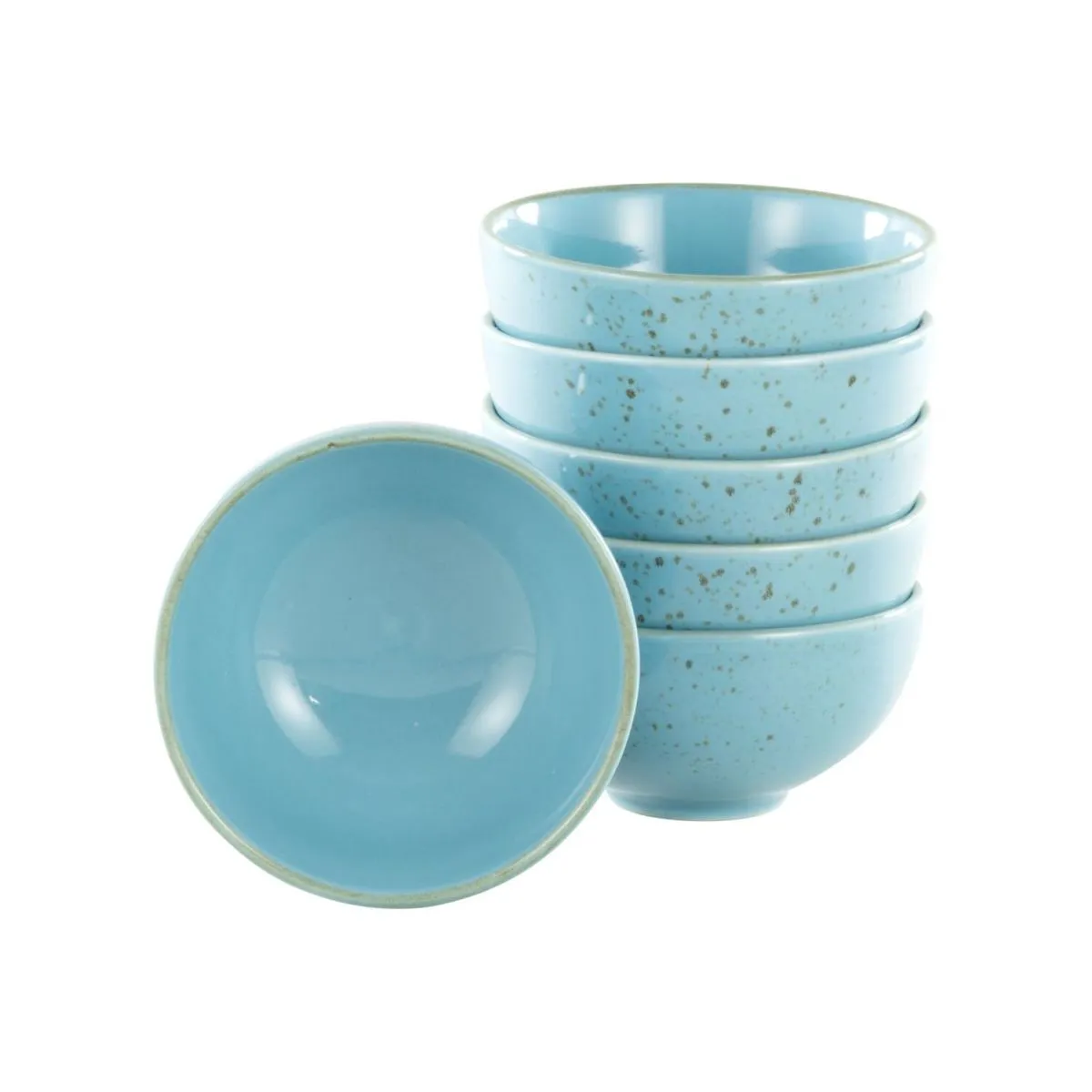 6x CreaTable Collezione Natura - 6 pezzi di ciotole per intingere; 200 ml, 11.5x5.5 cm (ØxH); blu; rotonda; 6 pz. / Pacco - immagine 1
