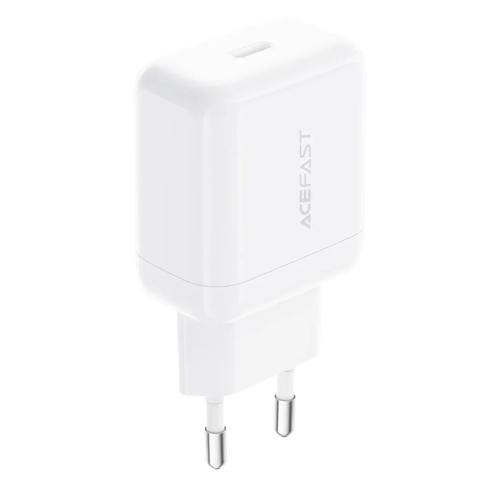 Caricabatterie Retea Acefast A130, 20W, 3A, 1 x USB-C, Bianco - immagine 1