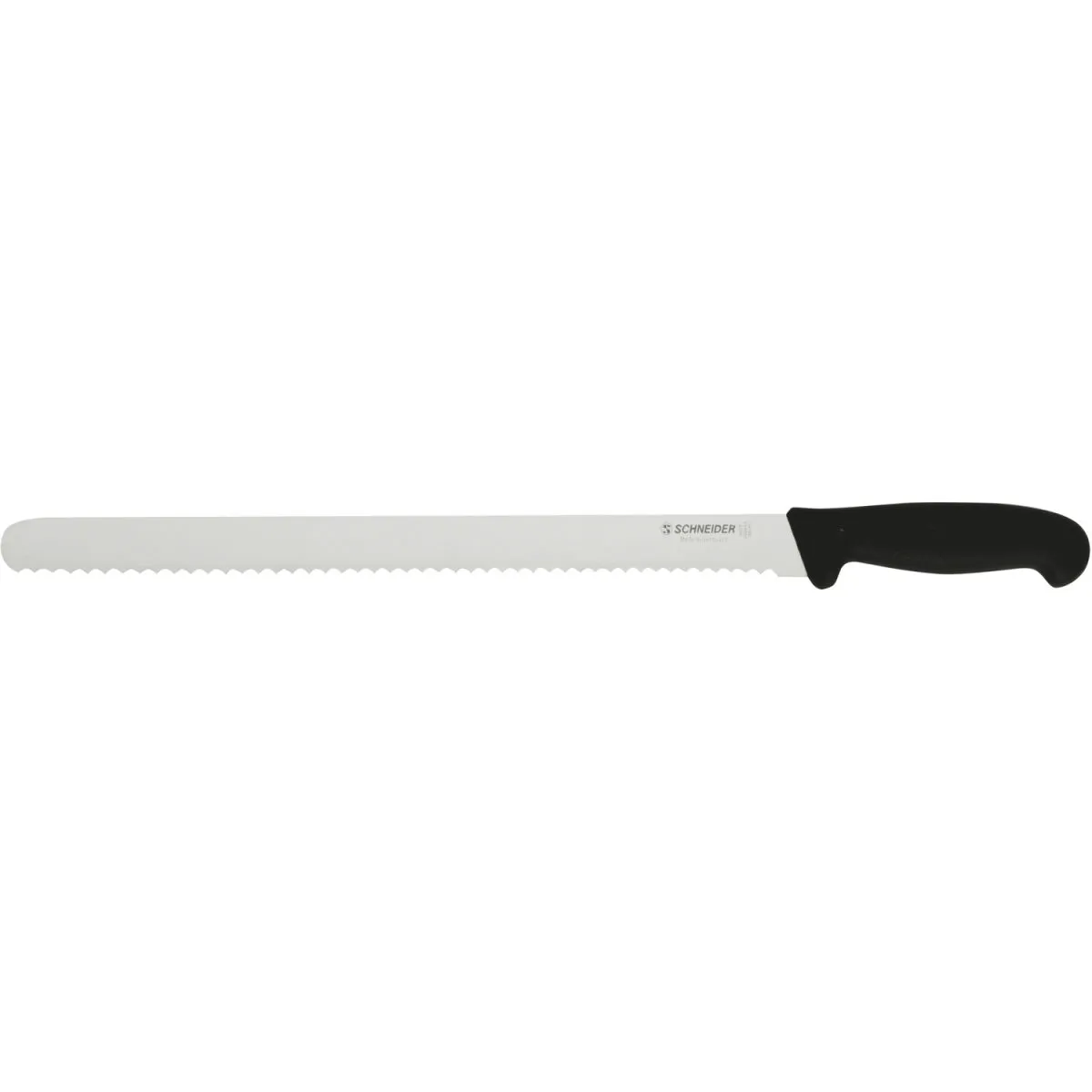 Schneider Coltello da pasticceria, lama seghettata, temprato sottovuoto; lunghezza lama 30 cm, 30 cm (L); nero - immagine 1