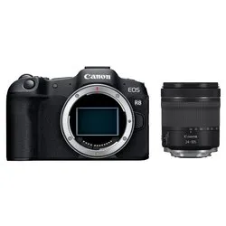 Fotocamera mirrorless 24,2Mpx Full frame EOS R8 Kit RF 24 105mm F4 7.1 IS STM Black 5803C095 - immagine 1