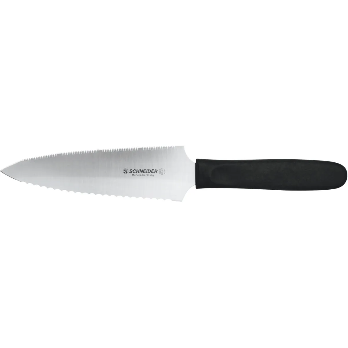 Schneider Coltello per dolci lama fine seghettata; lunghezza lama 16 cm, 30 cm (L); nero - immagine 1