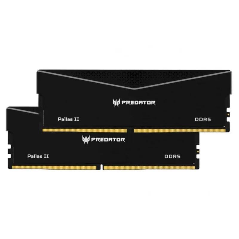 Acer Predator Pallas II DDR5 6000MHz 32GB 2x16GB CL32 Nero Intel XMP e AMD EXPO - immagine 1