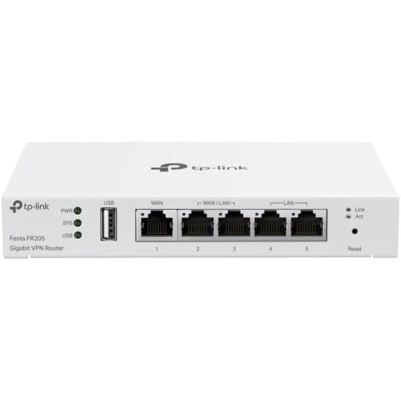 Router VPN gestito TP-Link Festa FR205 5 porte Gigabit 1 porta WAN USB - immagine 1