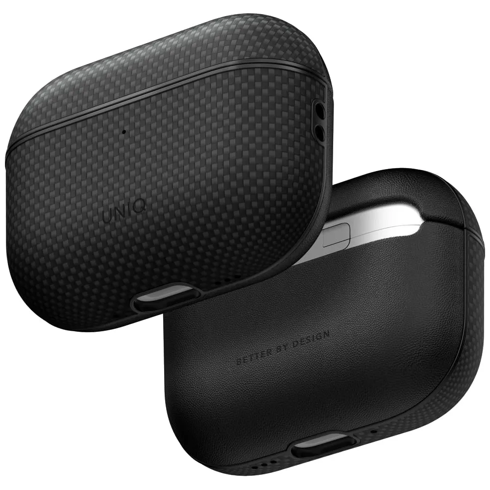 Custodia UNIQ Keva Prime per Apple AirPods Pro 3, Nera - immagine 1