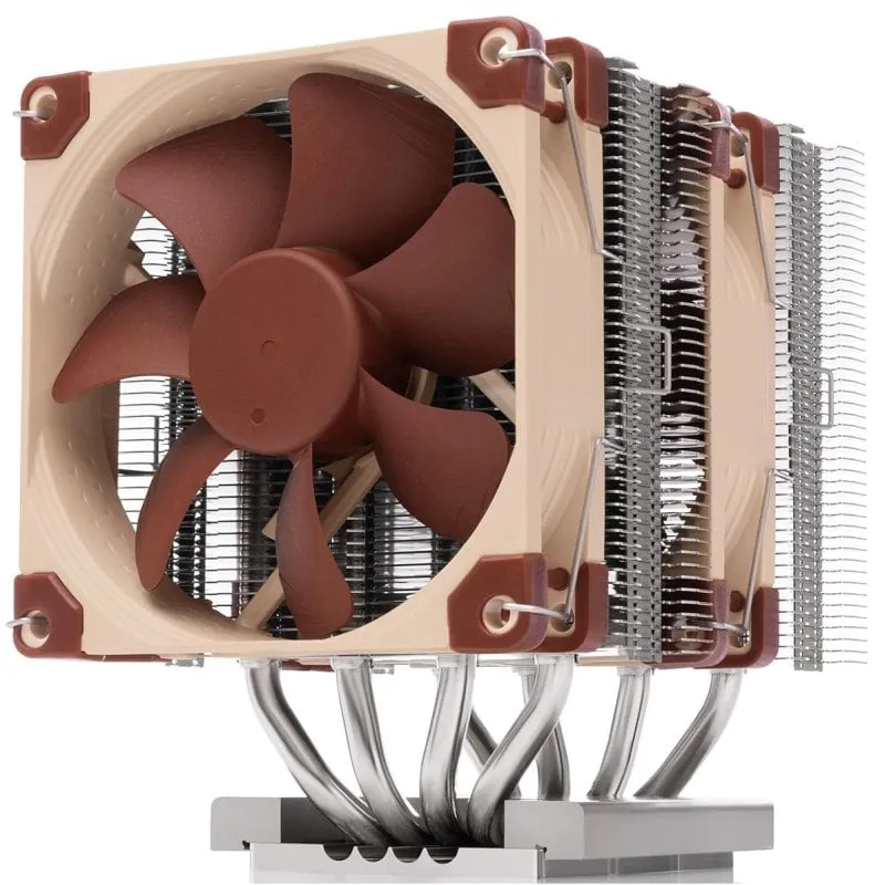Ventola CPU Noctua NH-D9 TR5-SP6 4U per AMD Threadripper ed Epyc 4 tubi 2x90mm marrone - immagine 1