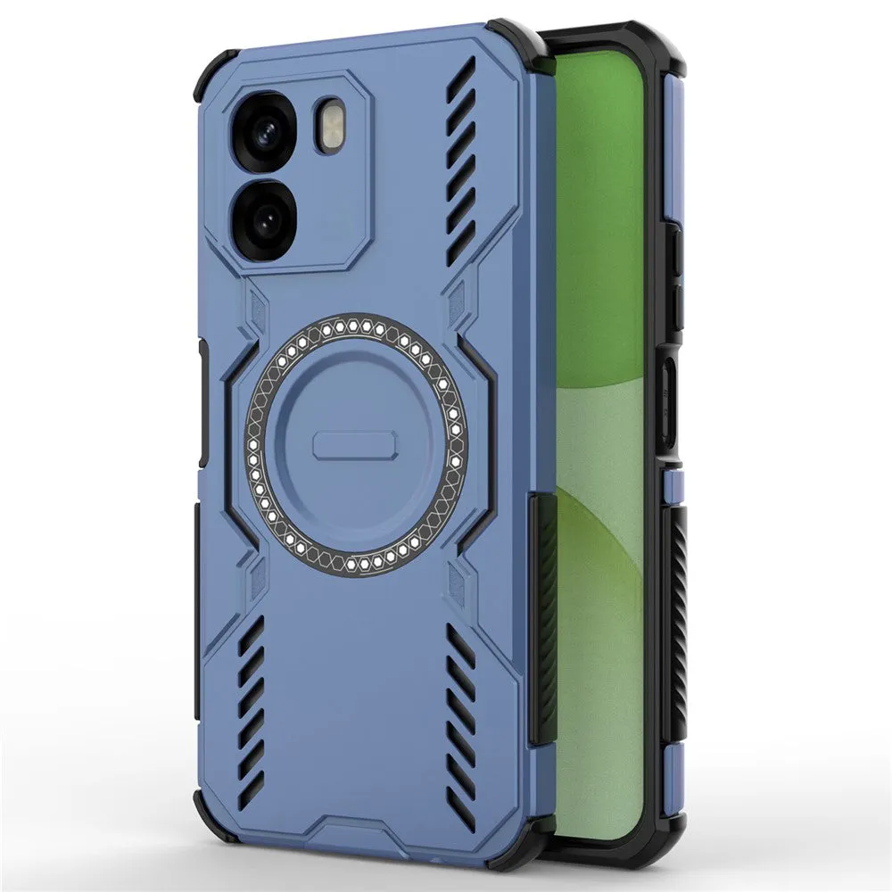 Custodia MagSafe per Oppo A6 4G, Techsuit, ArmorMag, Blu - immagine 1