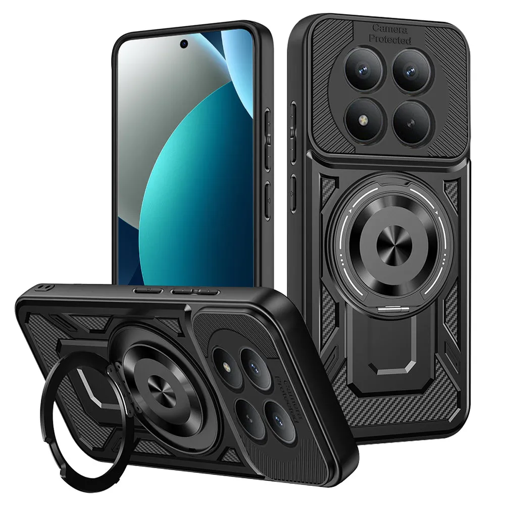 Custodia per Xiaomi Redmi Note 15 Pro 4G, Techsuit, RuggedCam, Nera - immagine 1