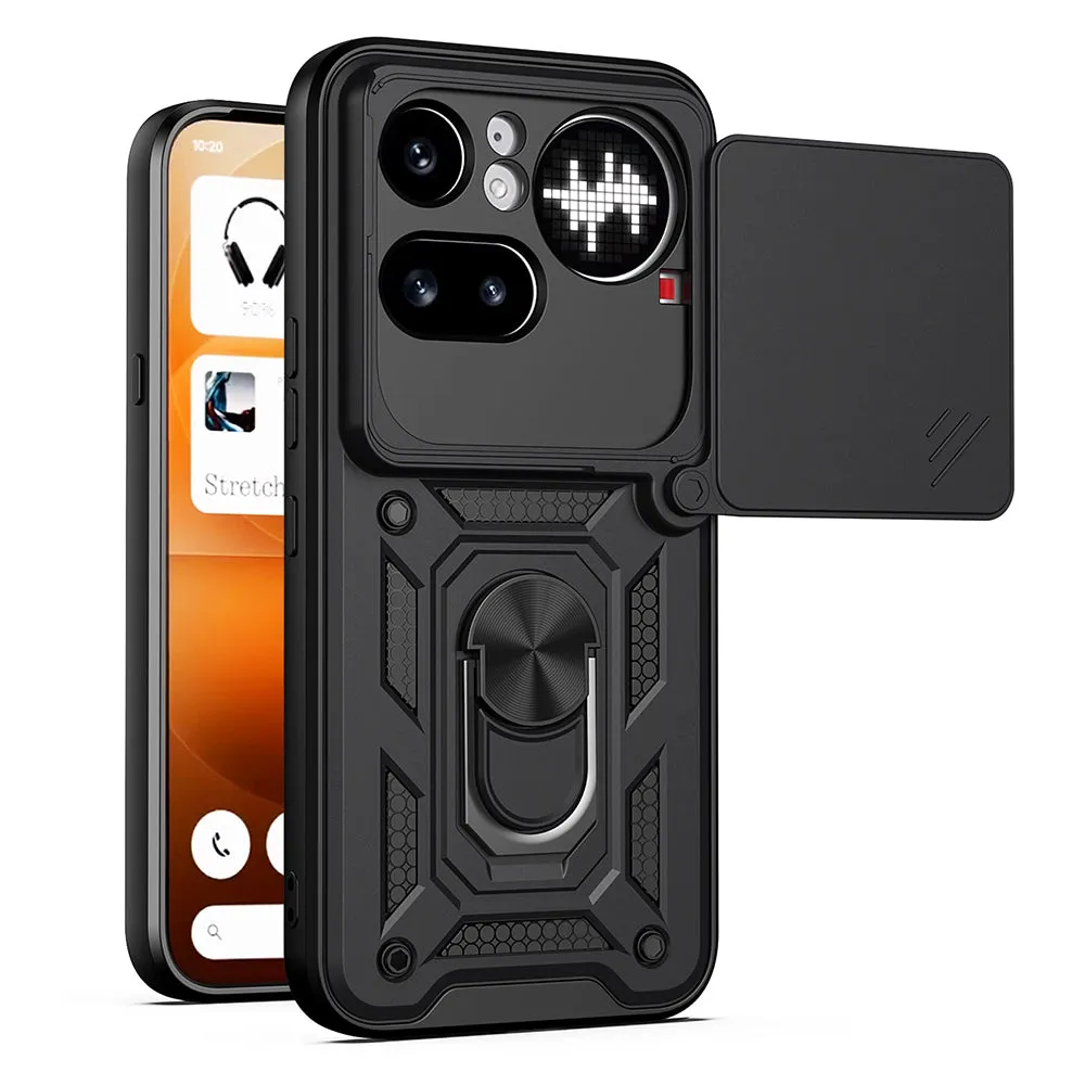 Custodia per Nothing Phone (4a) Pro, Techsuit, CamShield, Nera - immagine 1