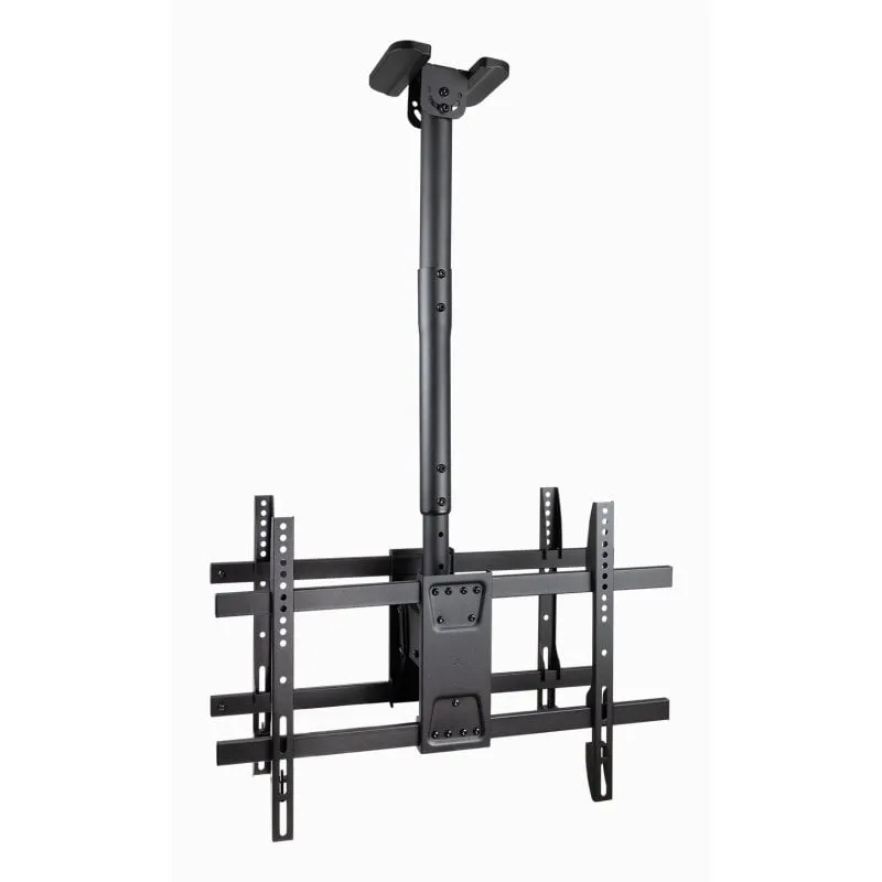 TooQ LPCE2286TSLI-B Supporto da soffitto per 2 schermi 43"-86" Nero - immagine 1