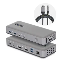 HUB 3 in 1 USB C Dual Monitor Grey 201UE USBC DOCK - immagine 1
