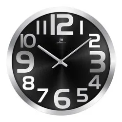 Orologio da parete (30cm) JUSTAMINUTE Silver e Nero 14972N - immagine 1