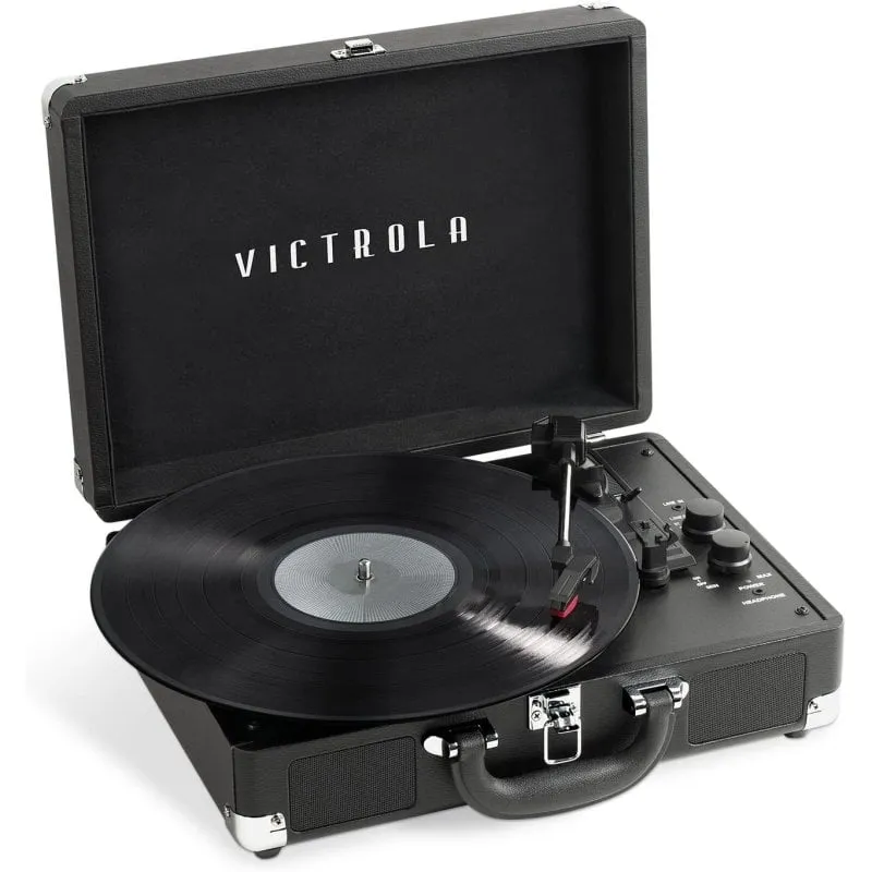 Tocadiscos Victrola Journy+ Bluetooth Trasmissione Cinghia Altoparlanti Integrati Nero - immagine 1