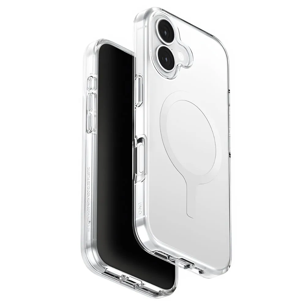 Custodia MagSafe per Apple iPhone 17, UNIQ, Clario MagClick, Trasparente - immagine 1