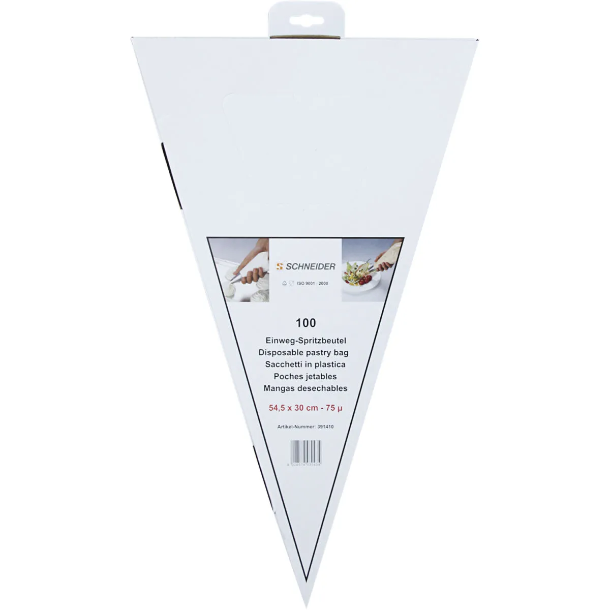 100x Schneider Sacchetti sac a poche monouso; 54.5x30 cm (LxL); trasparente; 100 pz. / Pacco - immagine 1