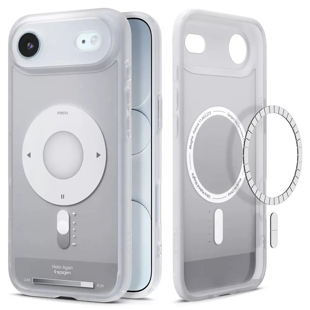Custodia MagSafe per Apple iPhone 17 Air, Spigen, Ultra Hybrid Classic, Argento ACS10322 - immagine 1