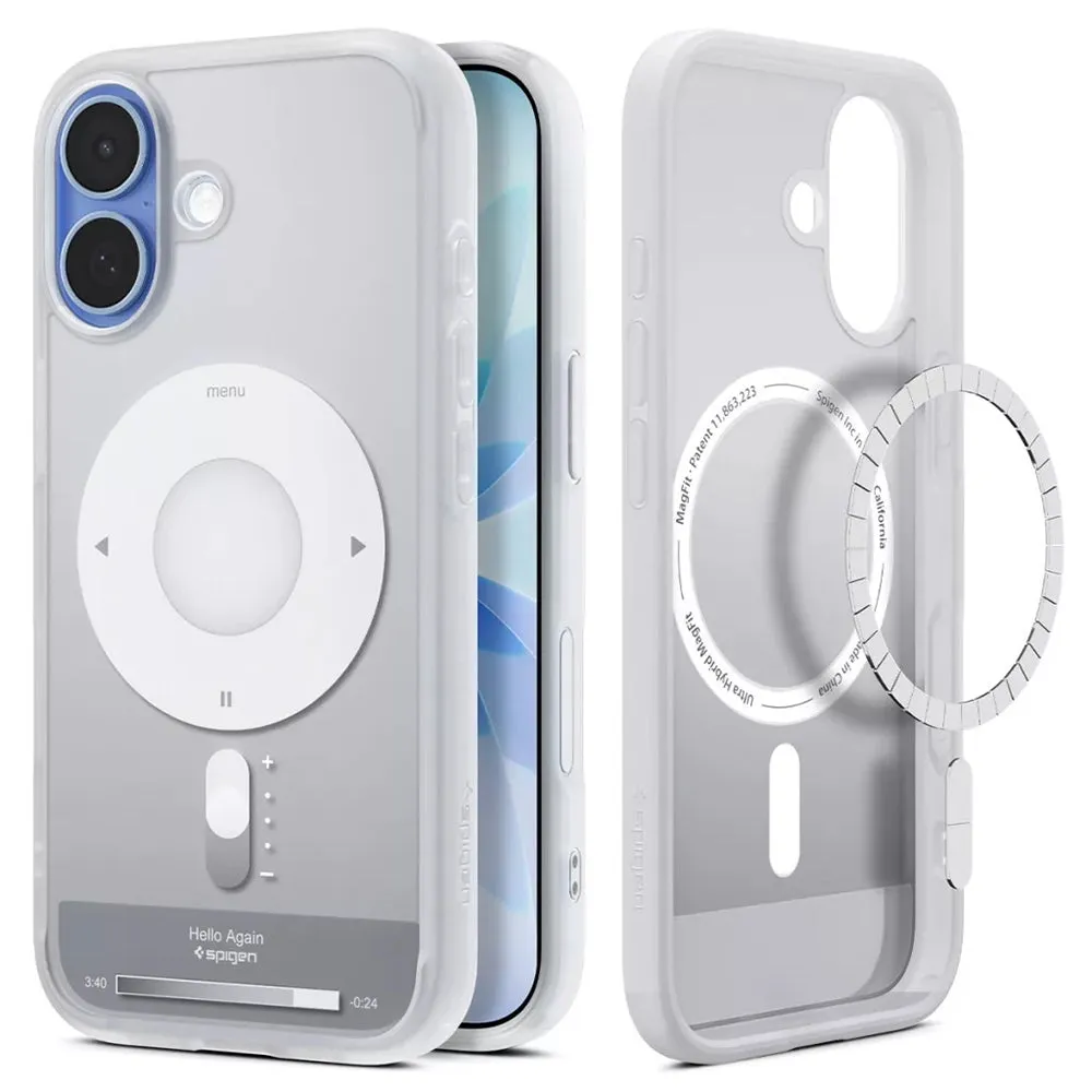Custodia MagSafe per Apple iPhone 17, Spigen, Ultra Hybrid Classic, Argento ACS10389 - immagine 1