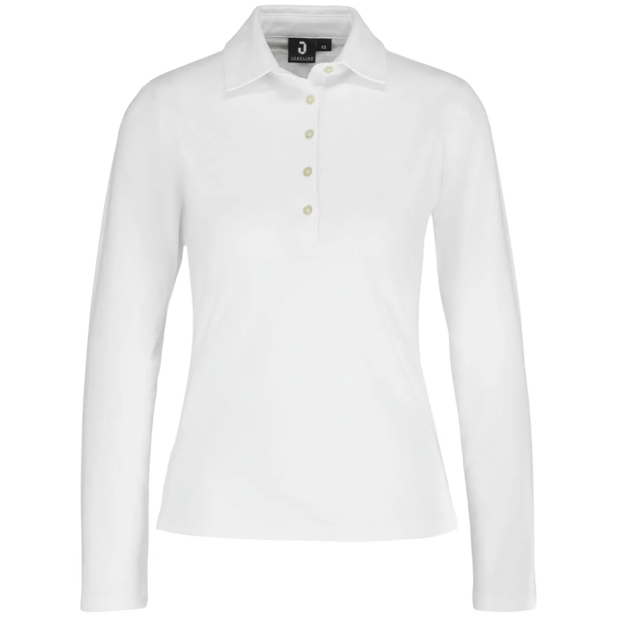 JOBELINE Polo da donna Malme maniche lunghe; Taglia XL; bianco - immagine 1