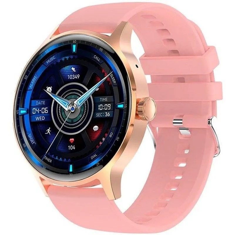 Cool Iris Bluetooth 45mm AMOLED Rosa Grande IP67 SpO2 Cardio Sonno Pressione - immagine 1