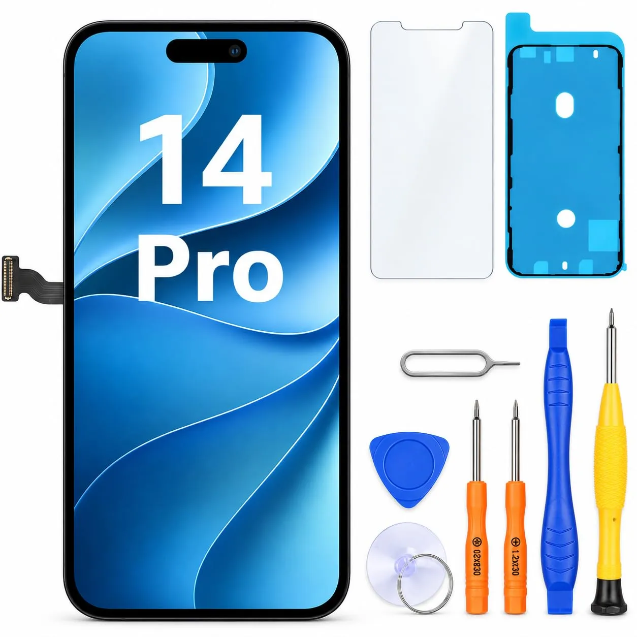 LL TRADER Schermo per iPhone 14 Pro LCD 6,1'' e Kit di Riparazione A - immagine 1