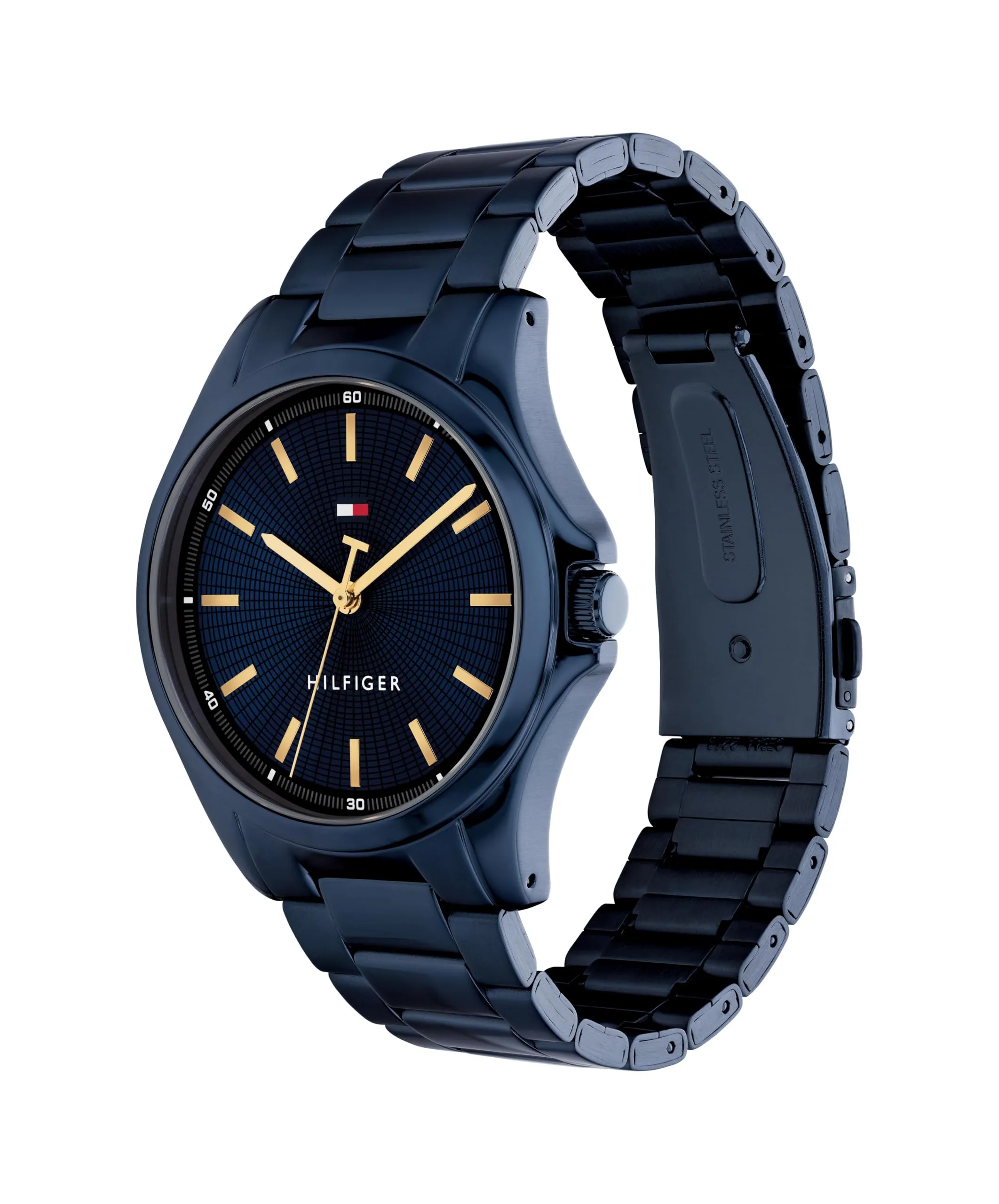 Orologio analogico al quarzo Tommy Hilfiger da uomo con bracciale in acciaio inossidabile blu - immagine 2