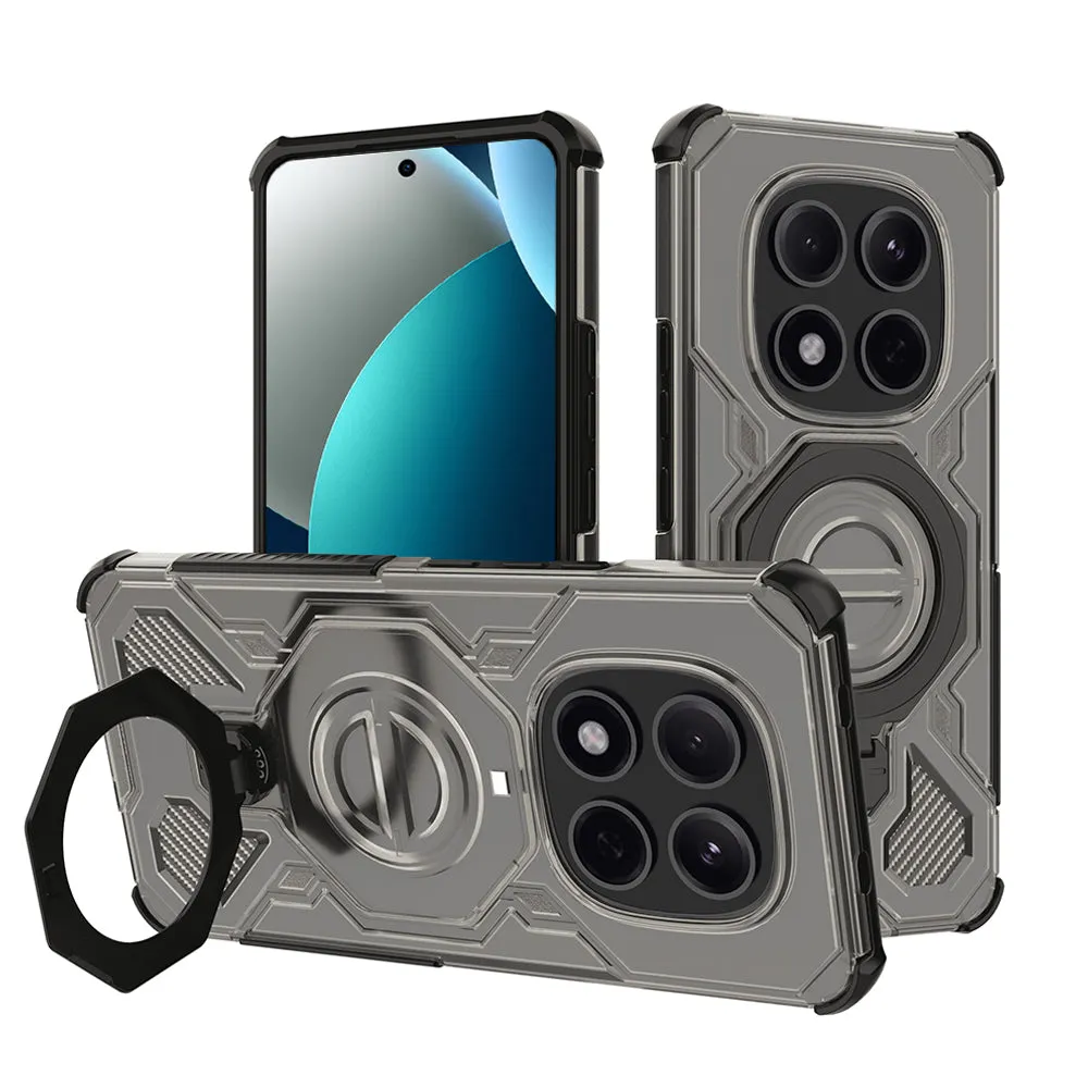Custodia per Xiaomi Redmi Note 15 Pro 5G, Techsuit, Carbon Shield Pro, Fumé - immagine 1