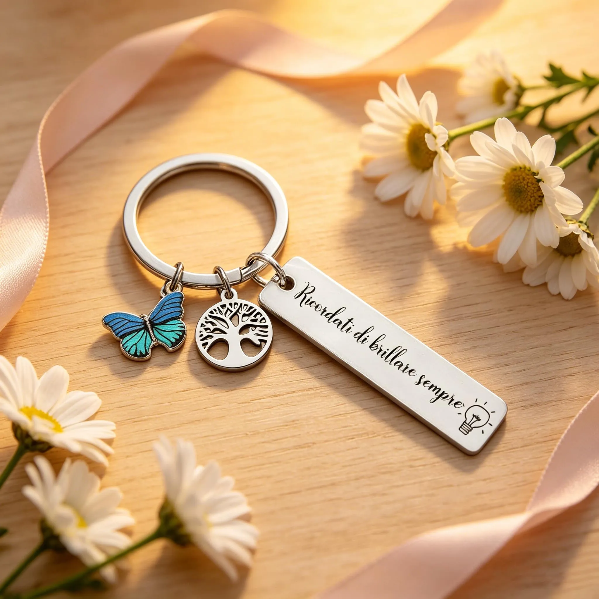 GUOYU Regali di Ispirazione Portachiavi Portafortuna Amica-Regali di Compleanno Donna,Regalo donna, Regali Ispirativi per Migliori Amiche, Colleghe, Moglie, Madre, Sorelle-Regali Natale Collega (5) - immagine 4